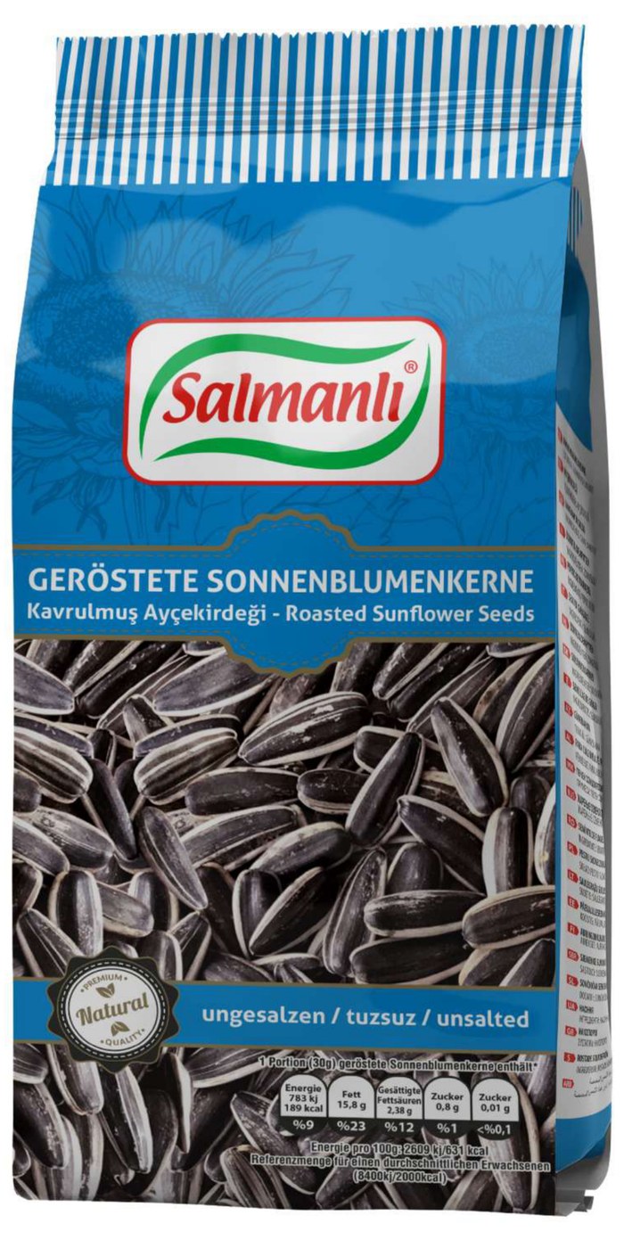 Salmanlı Quatro Siyah Ayçekirdeği Tuzsuz 250g